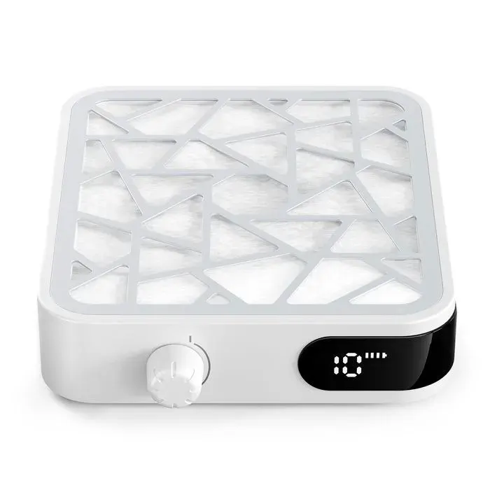 1 Aspirateur à Ongles Sans Fil 2600mAh Manucure Pro Cabine Poussière Compact 145x18x4 cm Salon Esthétique .