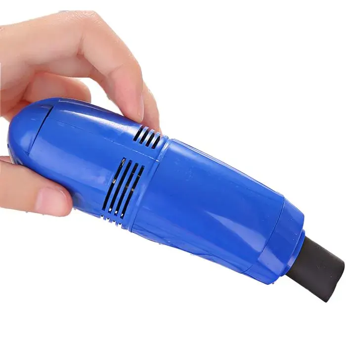 1 Aspirateur compact USB silencieux avec filtre réutilisable nettoyage clavier informatique habitacle auto et maison .