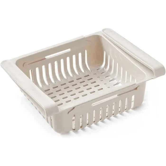 1 Boîte de rangement rétractable tiroir extensible cuisine bac fruits légumes organisateur réfrigérateur compatible .