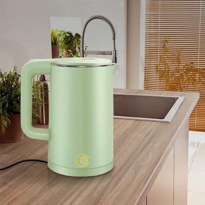 1 bouilloire électrique 23 L acier inoxydable filtre anti-cal arrêt automatique vert cuisine .