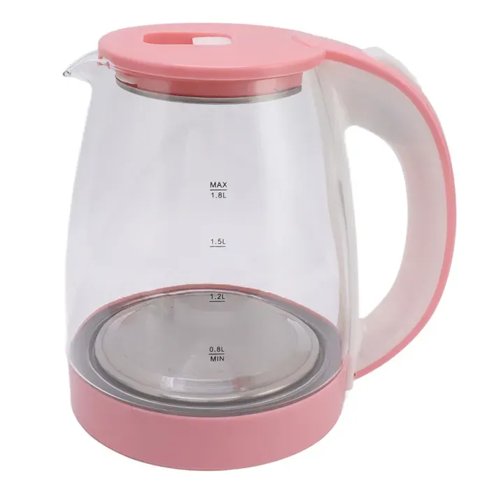 1 Bouilloire électrique en verre 18L arrêt automatique protection marche à sec 1800W cuisine bureau .