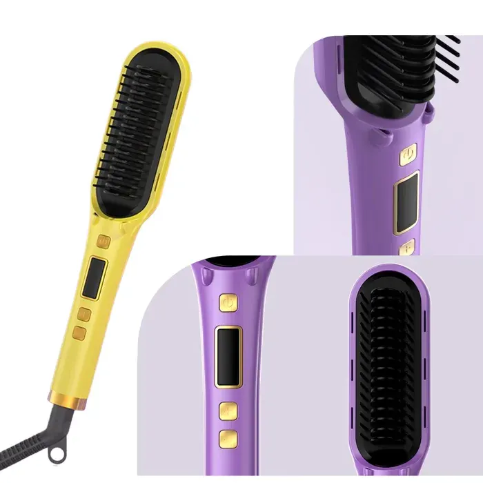 1 Brosse lissantechauffage PTCréglages températureanti-brûlurecheveux tous types .