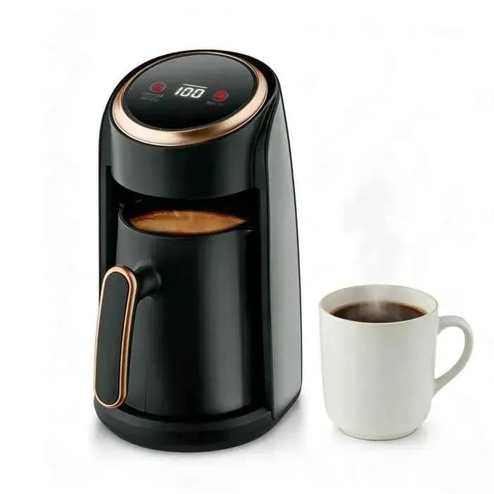 1 cafetière électrique affichage numérique chauffage rapide 300 ml pour café thé lait usage individuel maison bureau .