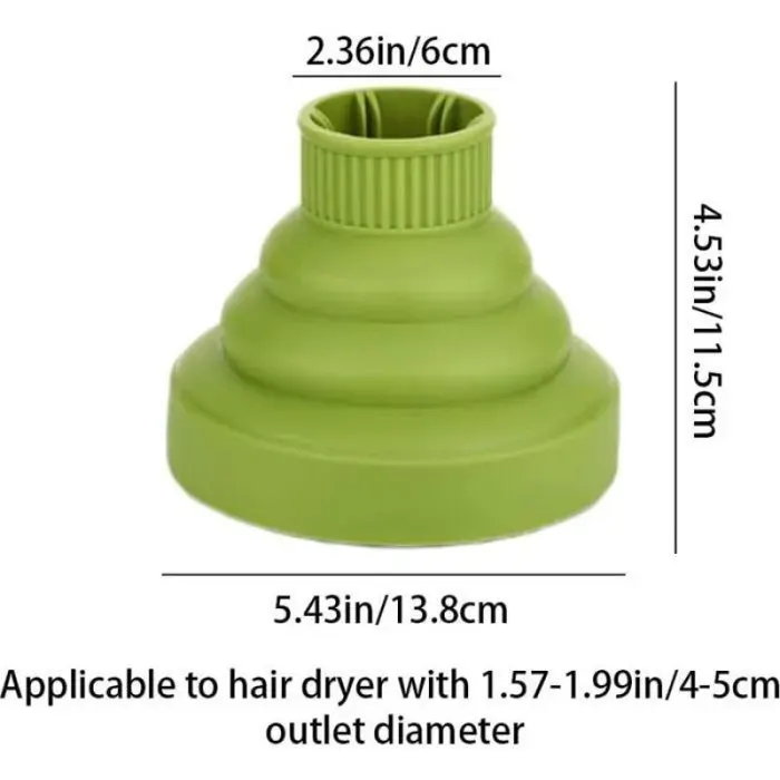 1 DiffuseurSiliconePliablePortableUniverselSèche-cheveuxVoyage .