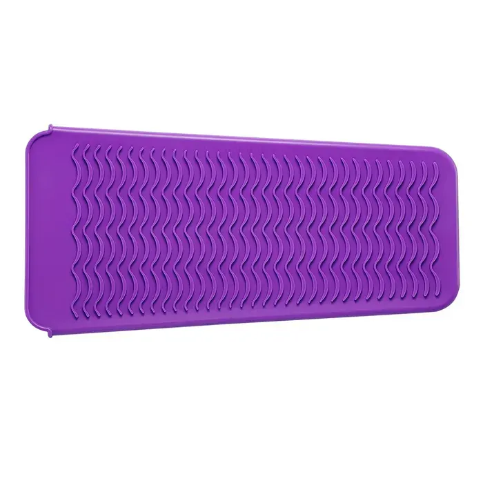 1 Étui silicone résistant aux hautes températures rangement voyage lisseur et fer à boucler .