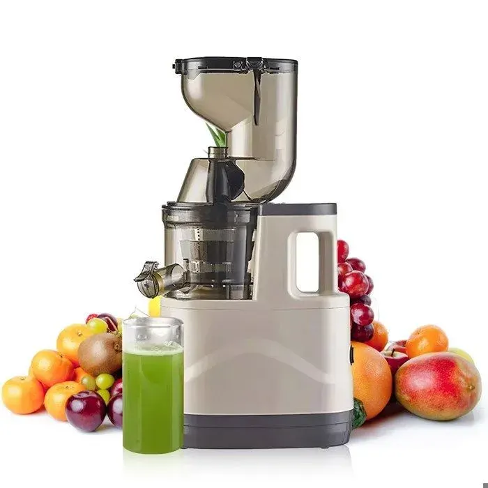 1 extracteur de jus centrifuge 500 W goulotte 8 cm double filtre presse à froid pour fruits et légumes .