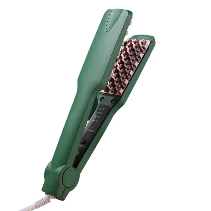 1 Fer à crêper plaques céramique tourmaline chauffage rapide PTC température réglable pour cheveux volumineux .