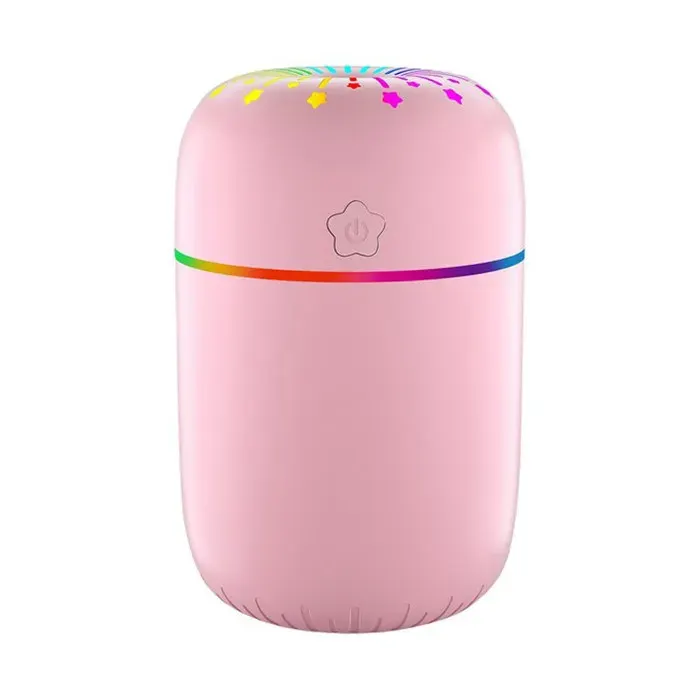 1 Humidificateur dair 300ml mode pulvérisation réglable lumière ambiante colorée bureau chambre .