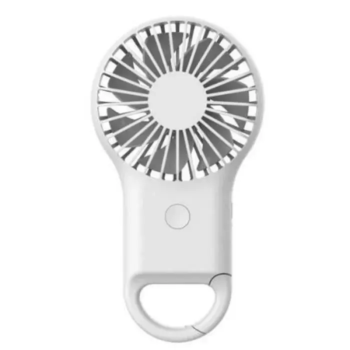 1 Mini Ventilateur Portable USB Rechargeable 3 vitesses LED colorée 800mAh pour extérieur voyage .