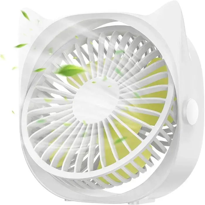1 Mini ventilateur USB 3 vitesses rotation 360° silencieux bureau maison ordinateur .