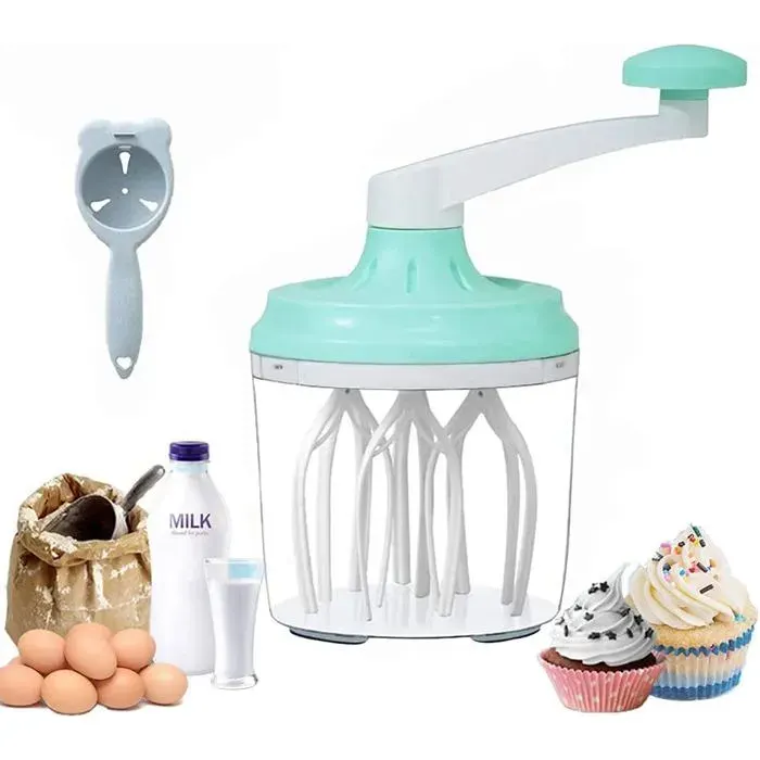1 pièce Batteur à main mixeur plongeant multifonctionnel fouet électrique pour œufs et crèmes — 1200 ml — cuisine e .