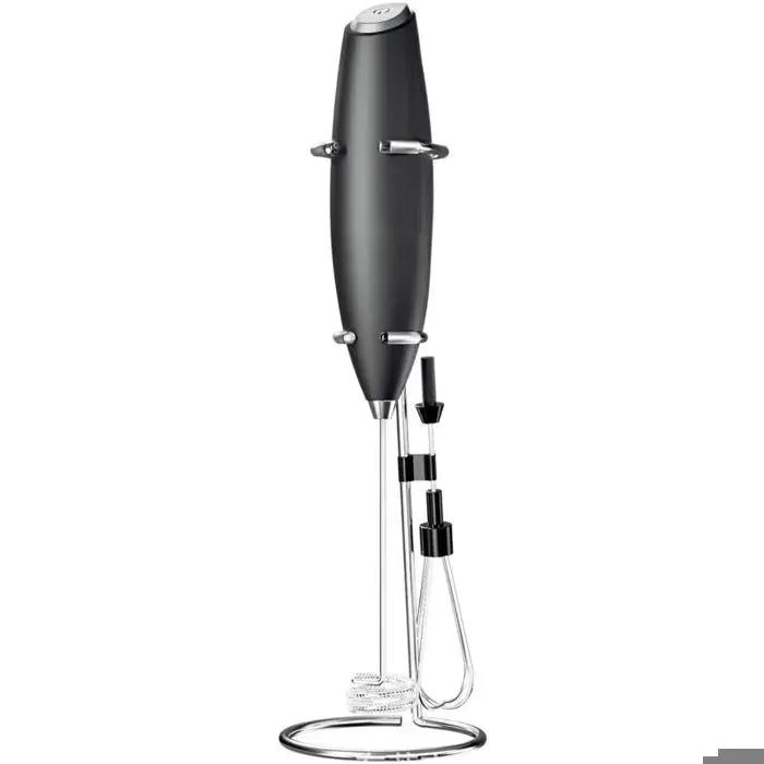 1 pièce Mousseur à lait électrique fouet inox 304 sans fil piles AA pour cappuccino latte et boissons chaudes ou froides .