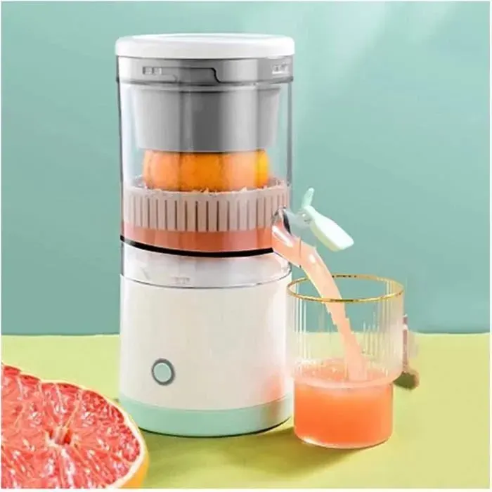 1 Presse-Agrumes Électrique Sans Fil Portable Extraction Lente Oranges Citrons Pommes Cuisine Maison Petit-Déjeuner .