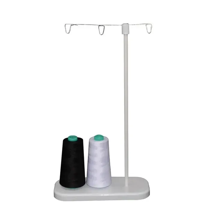 1 Support de bobines base stable ABS porte-cônes 3 fils guide vertical 35cm pour machine à coudre . — coloris Blanc