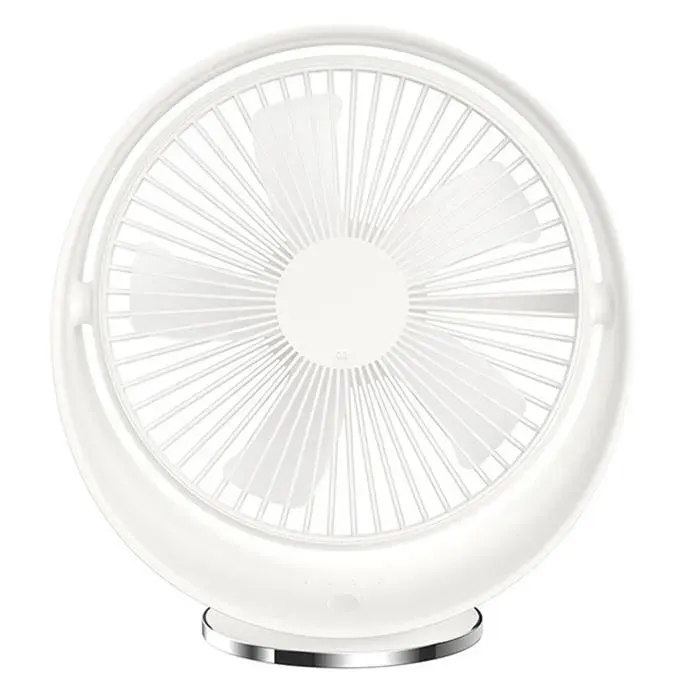 1 Ventilateur de bureau Moteur sans balais 50dB 3 vitesses Portable USB Maison Bureau Camping .