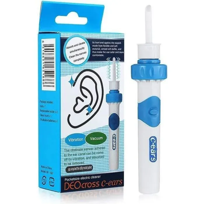 10 PCS Aspirateur de retrait de cire doreille pour enfants et adultes kit de nettoyage doreille Outil de suppressio NETTOYEUR