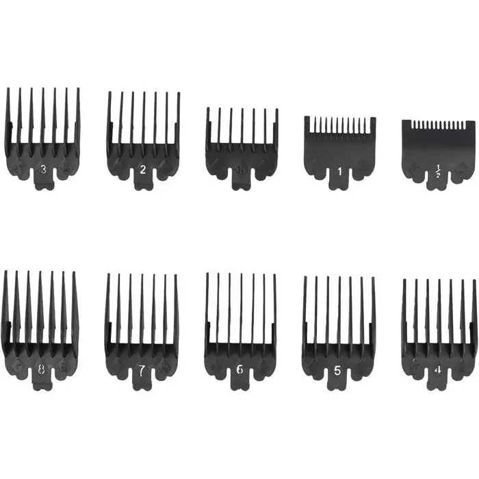 10 Pièces Sabots Tondeuse Peignes Guide De Coupe 15 Mm À 25 Mm