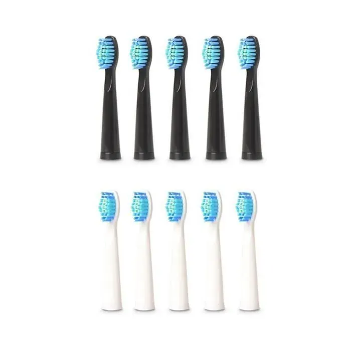 10 TêTes de Brosse à Dents éLectrique pour Fairywill FW-507-508-551-917-959 FW-D1-FW-D3-FW-D7-FW-D8 ELECTRIC TOOTHBRUSH