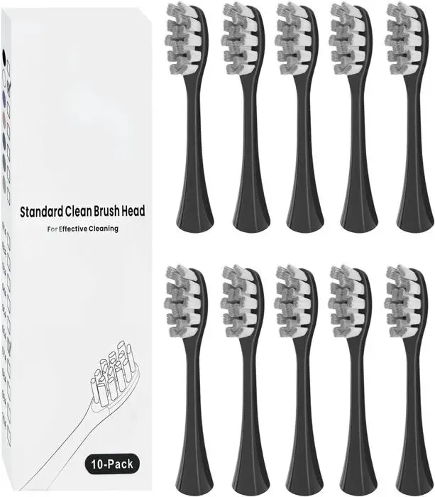 10 têtes de brosse compatibles avec la brosse à dents électrique Ocleanadaptées à Oclean Flow X Pro X Pro Elite X Pro