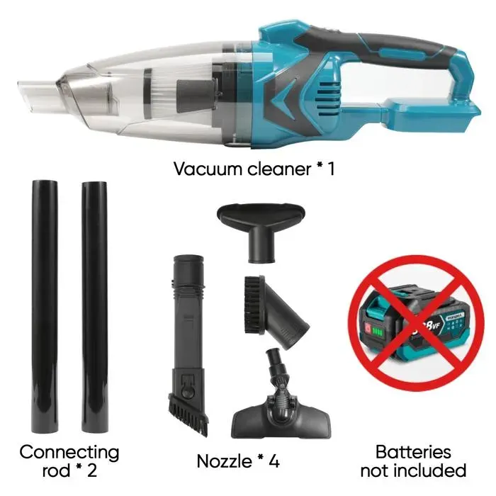 10000 PA Aspirateur à Main Sans Fil - 750 ml - 10 m³/min - Aspirateur Ergonomique - Pour Poils Danimaux Cuisine Bureau Voiture
