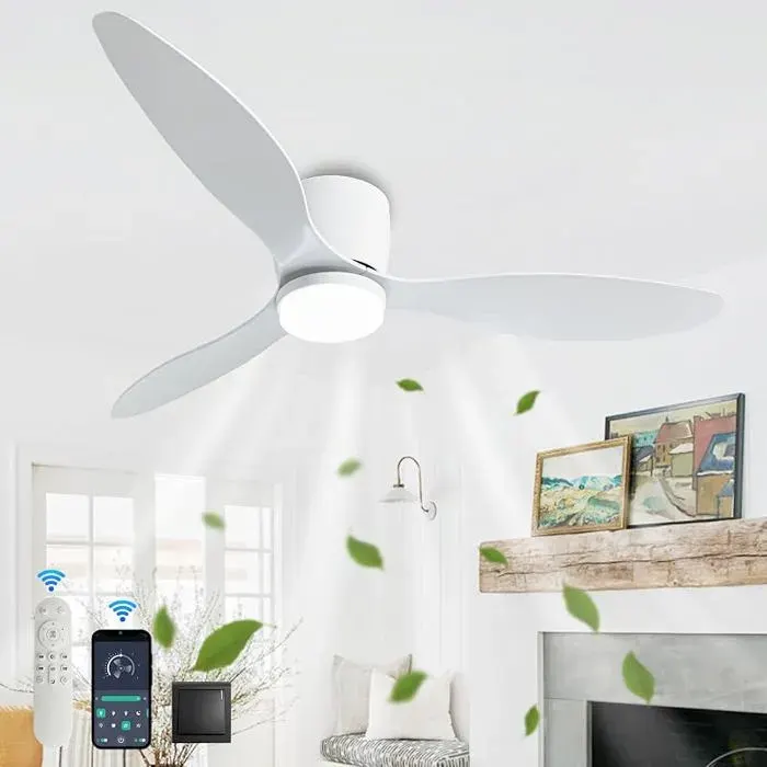 100cm Grand Ventiteur Pfond Avec Lumiere Et Télécommande Lustre Ventiteur De Pfond DC Réversible LED A Bnc B VENTILATEUR DE PLAFOND