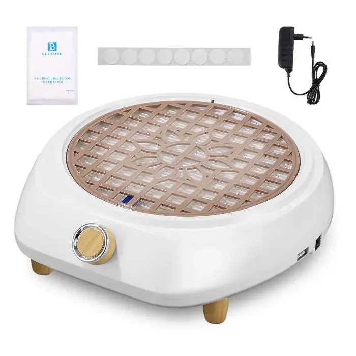 100W Aspirateur Ongles Professionnelle 5000RPM Aspirateur Manucure Blanc Convient Aux Salons De Manucure Et Aux Particuliers