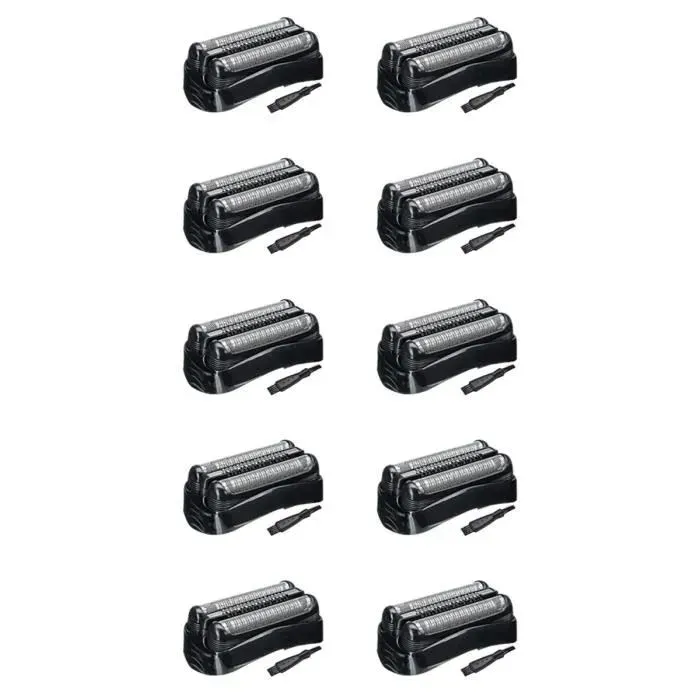 10X Tête de Rechange pour Rasoir 21B pour Braun Series 3 Rasoirs électriques