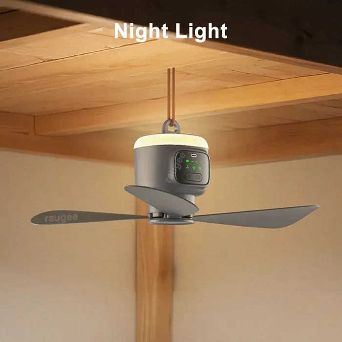 12000mAh ventilateurs de plafond de Camping en plein Air tente circulateur dair refroidisseur Rechargeable télécommande lumière LED