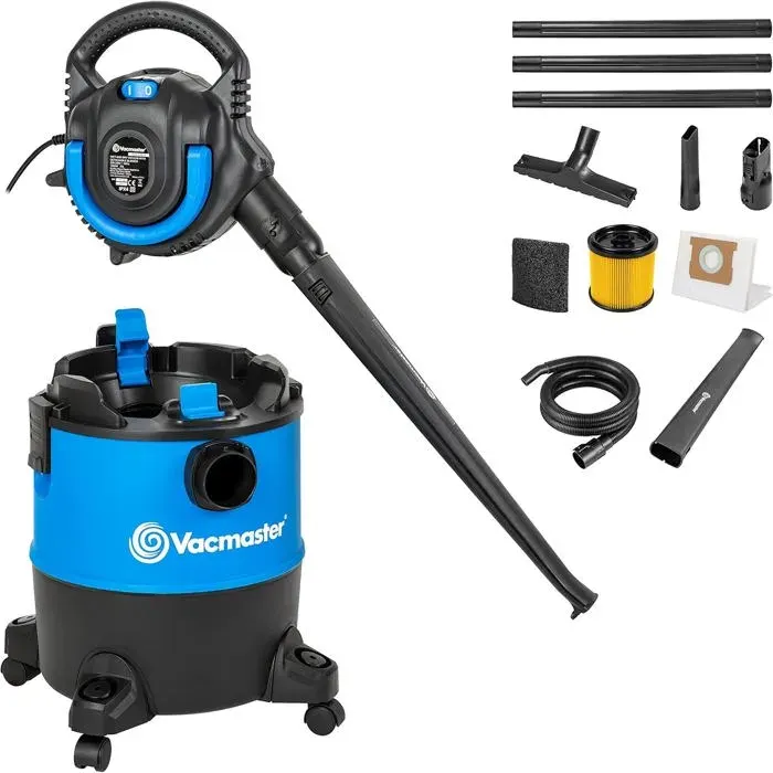 1200W 23L Aspirateurs Eau et poussière avec ou sans SacSouffleur Amoviblepour Maison Cuisine Tapis Voiture