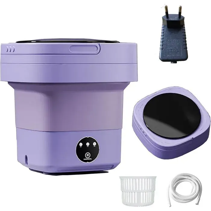12L Machine A Laver Portable Mini Machine À Laver JusquÀ 17 Kg Lave-Linge De Voyage De Camping Pour Sous VêtementsChaussett