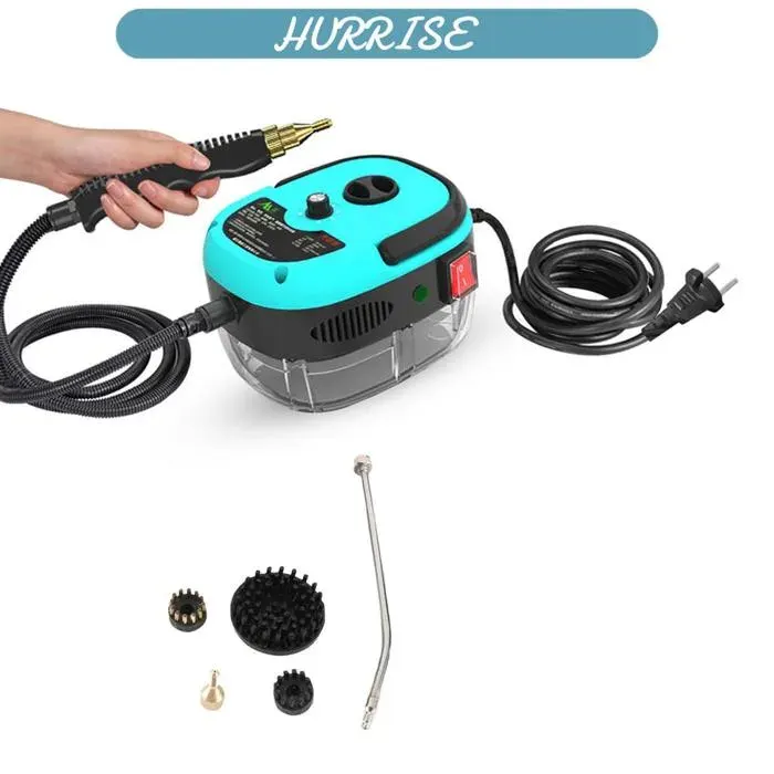 1500W Nettoyeur Vapeur Portable Main - Machine de Nettoyage à Vapeur Haute Température et Haute Pression avec Têtes de Brosse