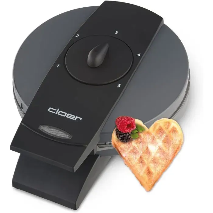1625 Gaufrier Pour Gaufres En Forme De Cœur 930 W Taille De Gaufre 155 Cm Degré De Brunissement Infiniment Variable Mét[PE342]