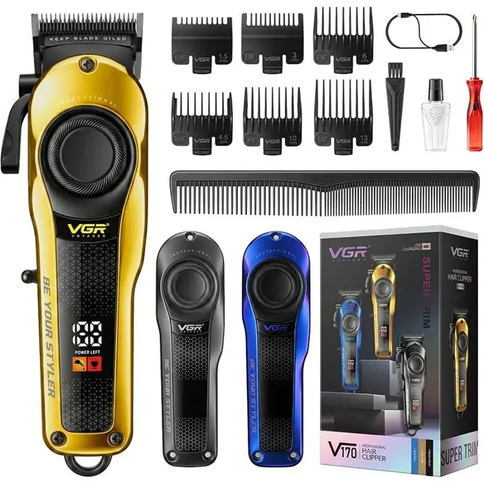 170 Tondeuse Cheveux Hommes Professionnel Levier De Régge Tondeuse Cheveux Professionnelle Sans Fil Pour Homme 2