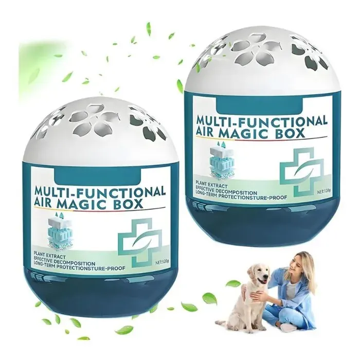 2 Boîtes magiques pour purification de lair intérieurnettoyeur de poussièreaspiration automatique de la poussièredésodorisant