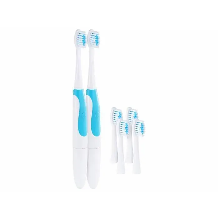 2 brosses à dents électriques soniques à pile