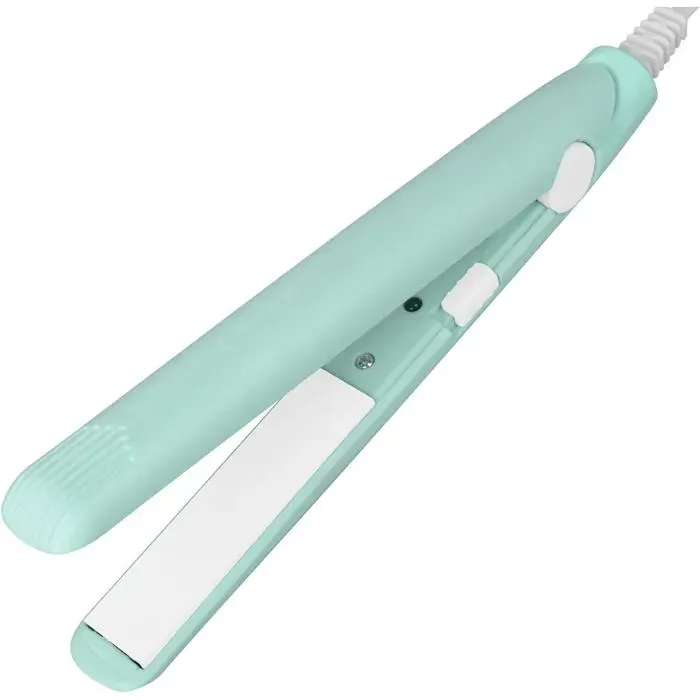 2 en 1 Mini Lisseur Cheveuxlisseur cheveux court Pour Tous Types de CheveuxCheveux CourtsFrangeBarbe Masculine (Vert)