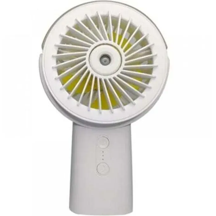 2 en 1 Mini Ventilateur Portable Rechargeable 4000 mAh Silencieux avec Brumisateur 3 VitessesConception Pliable à 90° Ventilateur