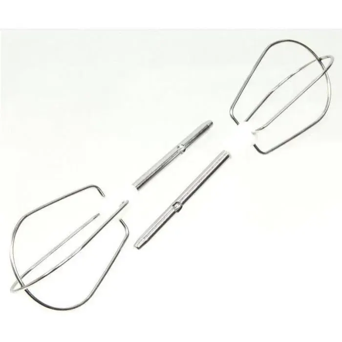 2 Fouets à émulsionner - Moulinex - pour Batteurs EASY MAX ABM141E(Q) HM200031/6W0 et ACCESSIMO - Gris en Métal — coloris Grise