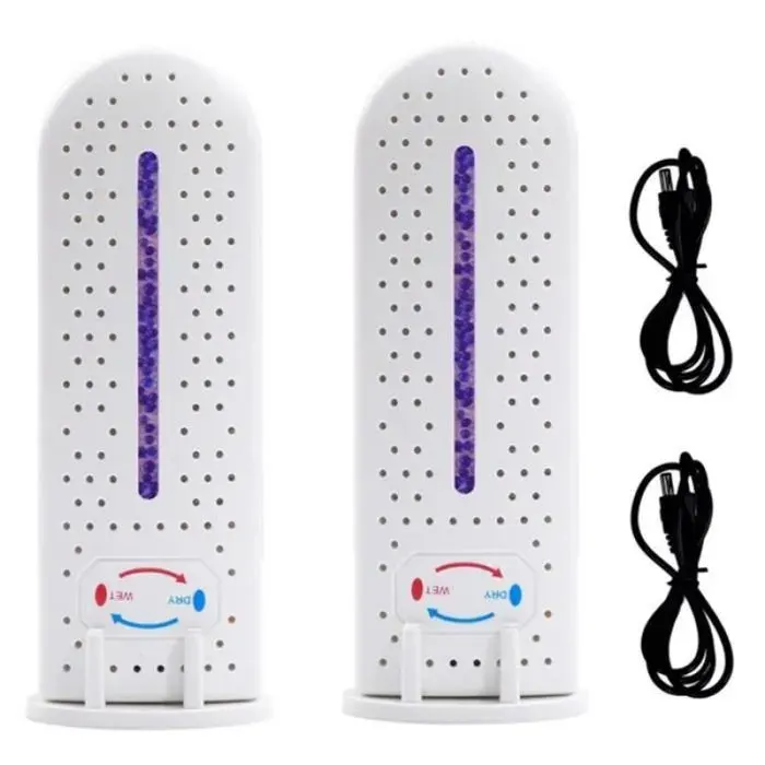 2 Pièces Absorbeur DHumidité Désodorisant à Séchage Rapide Sèche Linge Déshumidificateur Électrique pour Maison Chambre Cuisine