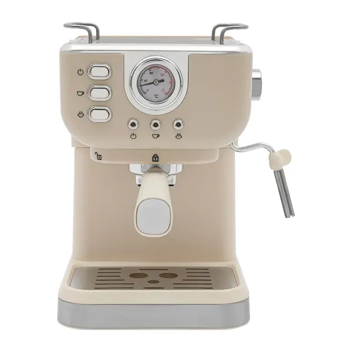 20 Bar Machine à café avec mousseuse de lait - 1050W réservoir deau 15L - Semi-automatique pour Espresso/Cappuccino