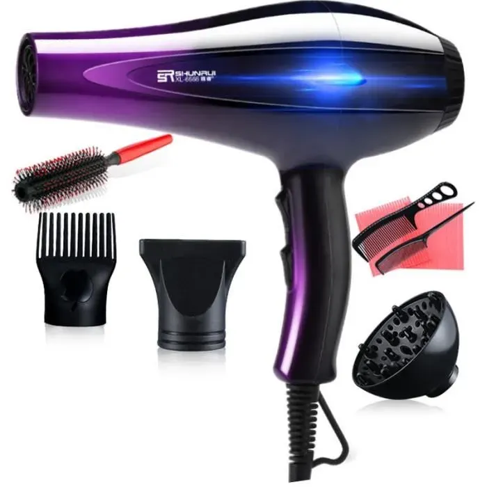 2000W Professional Anions Bleu Sèche-Cheveux Ne Souffle Pas Des Cheveux Rapide Nouveau Souffleur Électrique À Cheveux