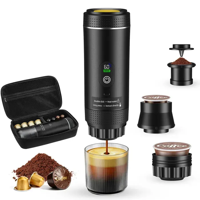 2025 Nouveau Modele Intelligent avec Ecran Machine a Cafe Capsule Portable pour Espresso en Exterieur