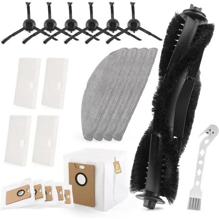 21 Pièces Rva105 DAccessoires Pour Tapo Rv30 Max/Rv20 Max/Rv30 Max Plus/Rv20 Max Plus Avec 1 Brosses Principales4 Vadrouil[BC572]