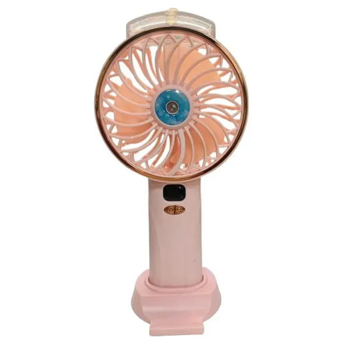 2400 mAh ventilateur de table 5 vitesses idéal pour les voyages et les activités de plein air rose