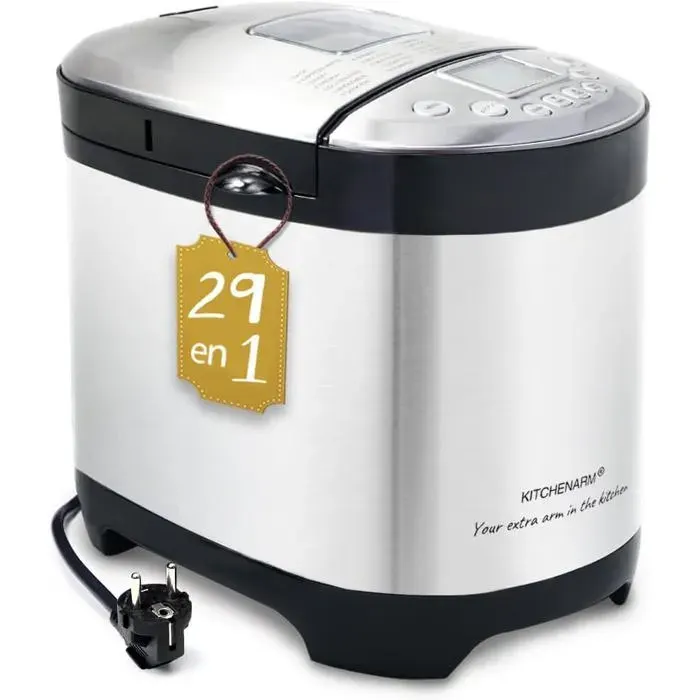 29 En 1 Machine À Pain Intelligente Avec Interface Utilisateur Et Documentation 100% En Français - 900 G Machine À Pain En A[PE304]