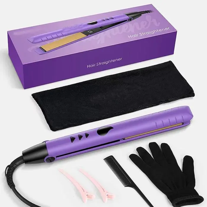 2in1 cheveux lisseur en céramique plat curler salon rapide cheveux style température