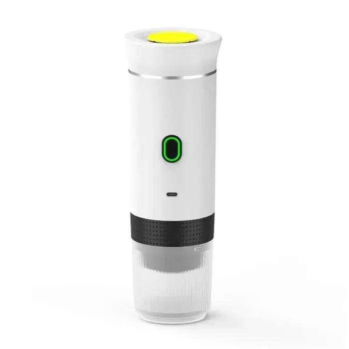3 en 1 Mini Sans Fil Électrique Portable Machine à Café Espresso pour Voiture et Camping à Domicile Voyage Capsule Cafetière Blanc