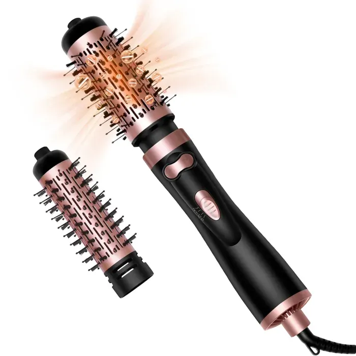 3-in-1Hair Sèche Brosse Rotative Sèche-cheveux Brosse À Air Chaud Styler Sèche-cheveux Électrique À Air Chaud Spin Brosse Ensemble