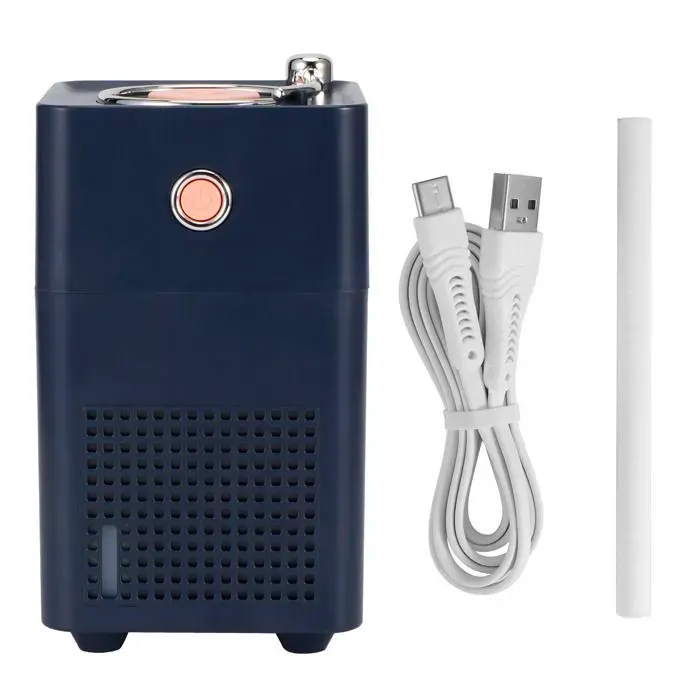 300ml retro air humidifier portable water diffuser home office mist maker fogger avec led light usb chargingblue Femeo