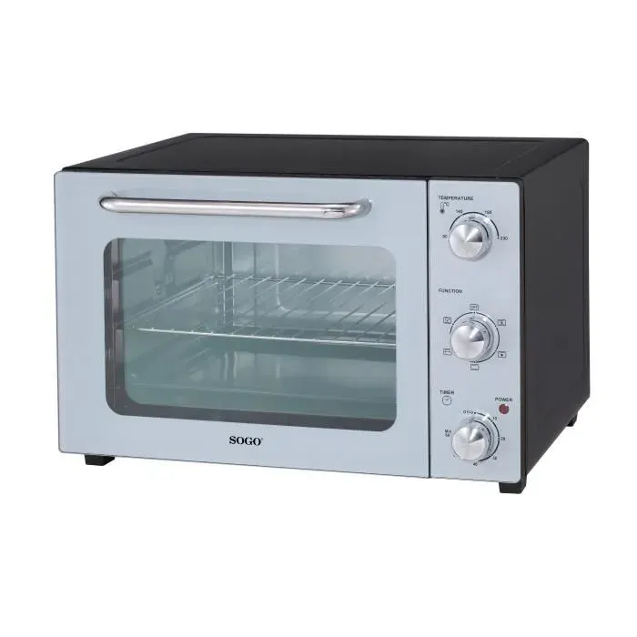 35L FOUR ELECTRIQUE AVEC ROTISSOIRE CONVECTION ET FONCTIONS - Décongeler Gril Rôti Toast Rôtissoire Cuisson à convection 1500W